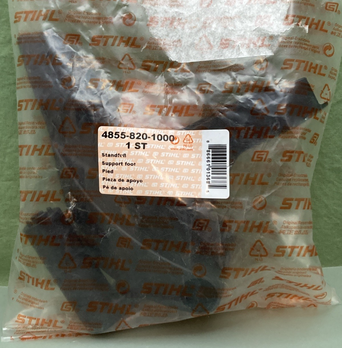 NEW GENUINE STIHL 4855-820-1000 SUPPORT FOOT