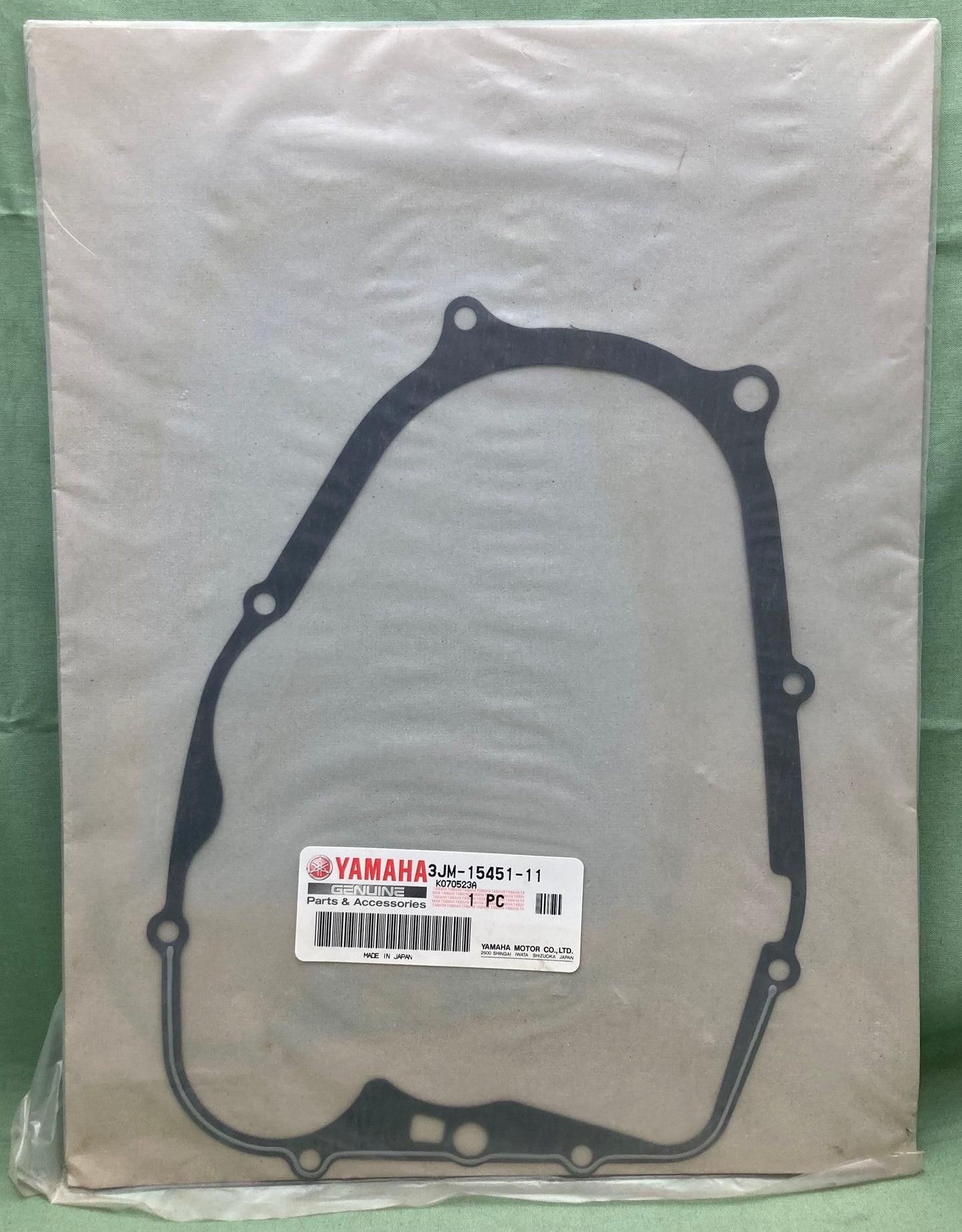 New Genuine Yamaha 3JM-15451-11 Gasket, Crankcase, Cover, 1
