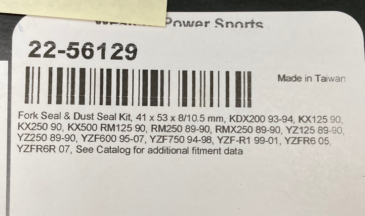 New Genuine All Balls 22-56129 Fork & Dust Seal Kit 41 x 53 x 8/10.5