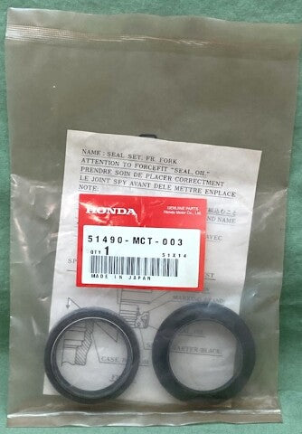 Honda 51490-MCT-003 Fork Seal Dust Seal Kit New Genuine