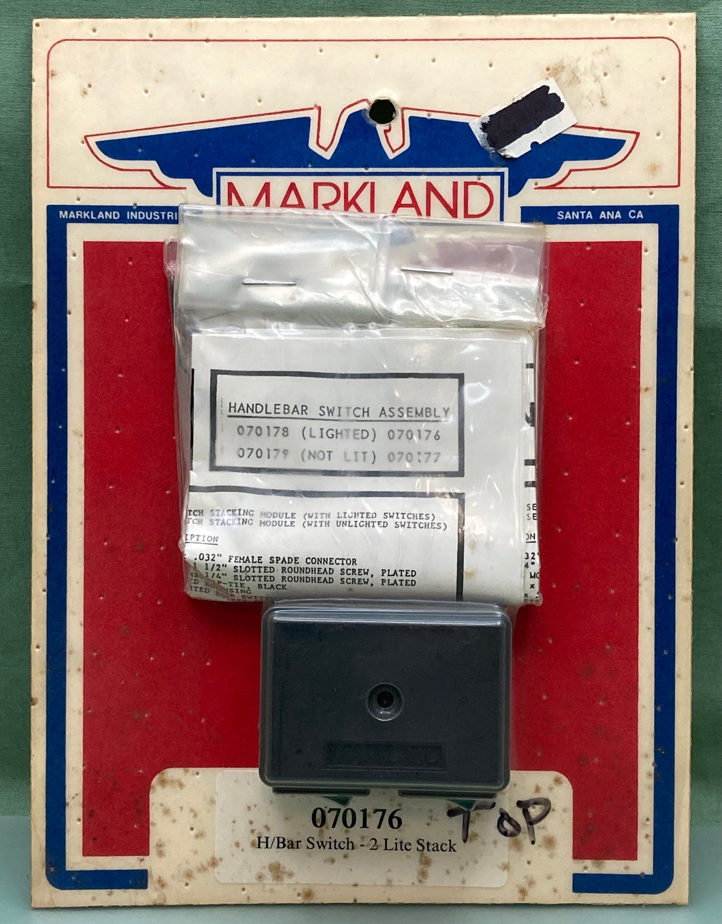 New Genuine Markland 070176 H/Bar Switch - 2 Lite Stack