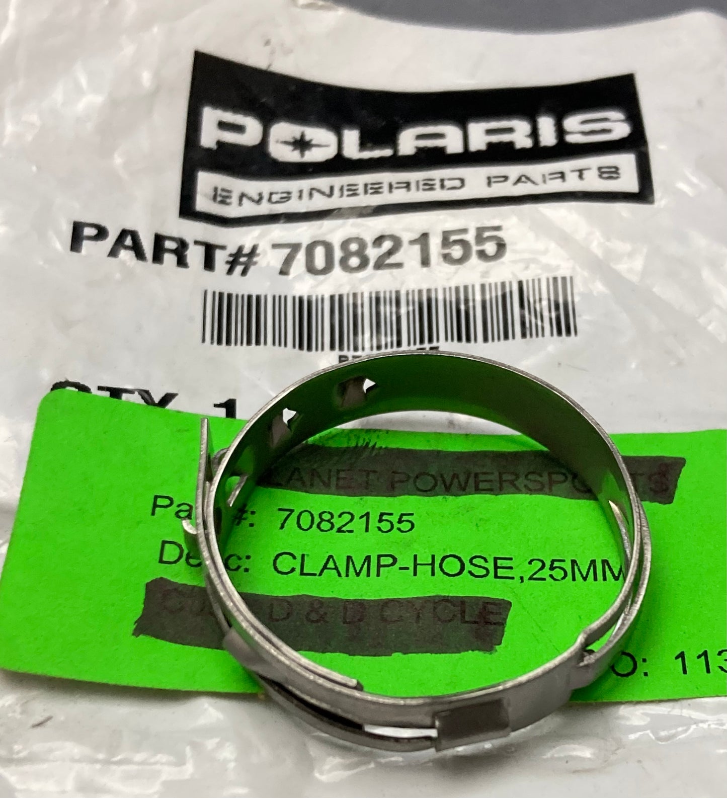New Genuine Polaris 7082155 Clamp, Hose 25MM