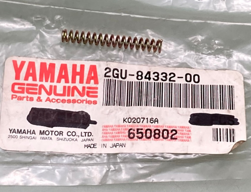 Yamaha 2GU-84332-00 Spring, Screw New Genuine
