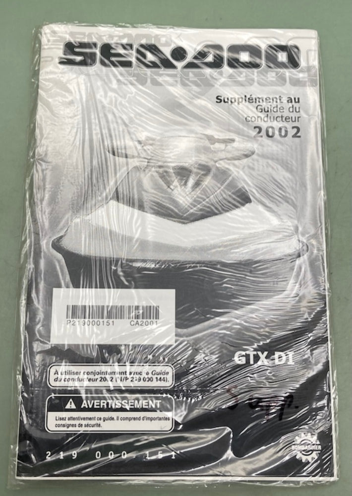 Sea-Doo 219000151 Operator's Guide Supp. Cond.02 New Genuine