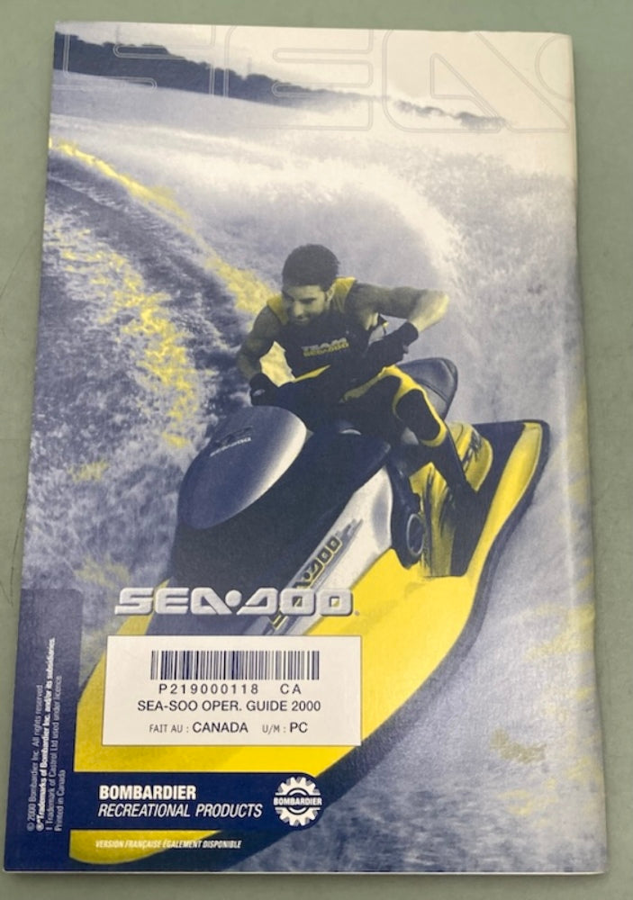 Sea-Doo 219000118 Operator's Guide Con.2000 New Genuine