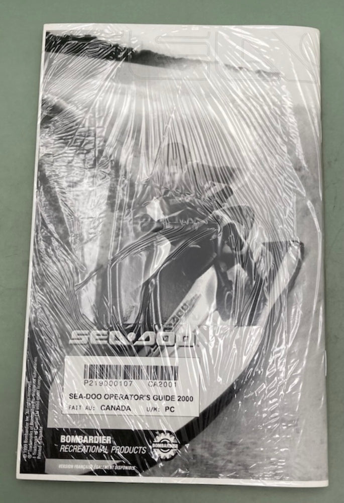 Sea-Doo 219000107 Operator's Manual Con.2000 New Genuine