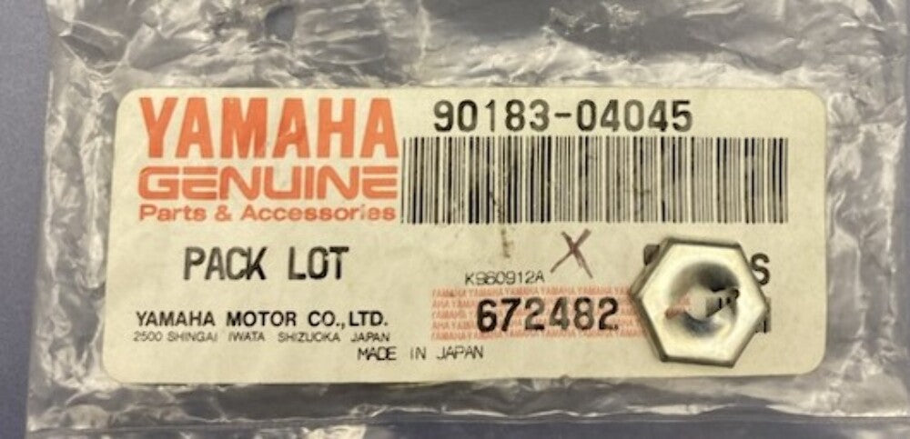 Qty 3 Yamaha 90183-04045 Spring Nut New Genuine