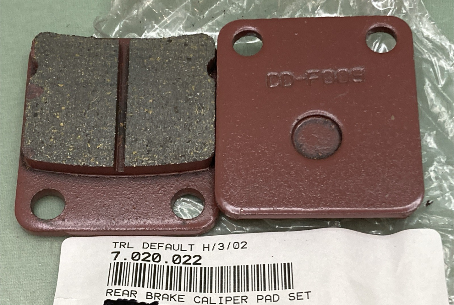 NEW REPLACES TRAILMASTER 7.020.022 Go-Kart Rear Brake Pads, 150/200cc