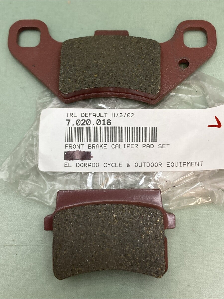 NEW REPLACES TRAILMASTER 7.020.016 Brake Pads, Front Caliper Hurricane-200X 150/