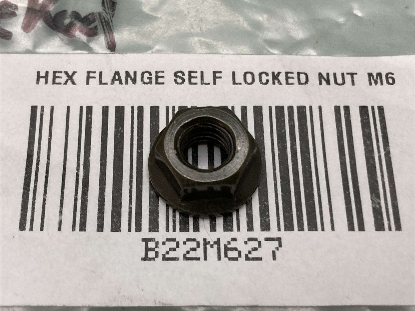 QTY 2 NEW REPLACES HISUN B22M627 HEX FLANGE SELF LOCKED NUT M6