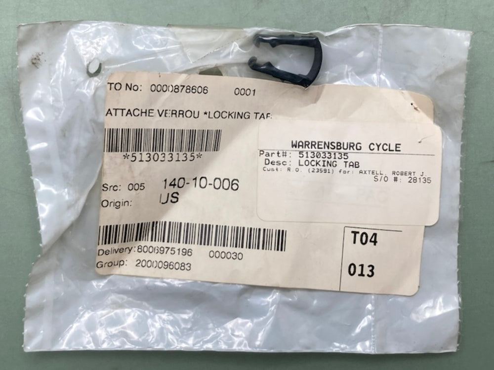 Replaces Can-Am 513033135 Locking Clip, New