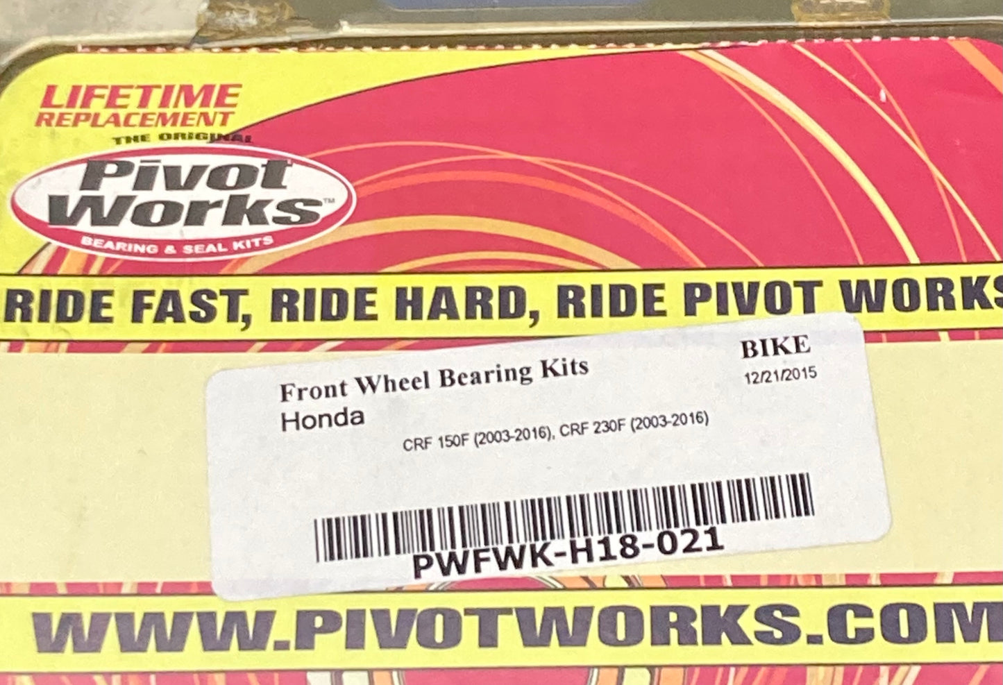 New Genuine Pivot Works PWFWK-H18-021 Wheel Bearing Kit