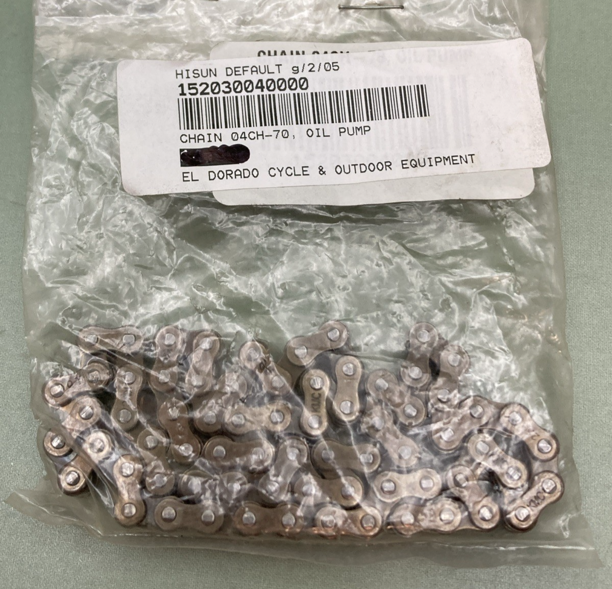 NEW REPLACES HISUN 15203-004-0000 Chain, 04CH-70 Oil Pump