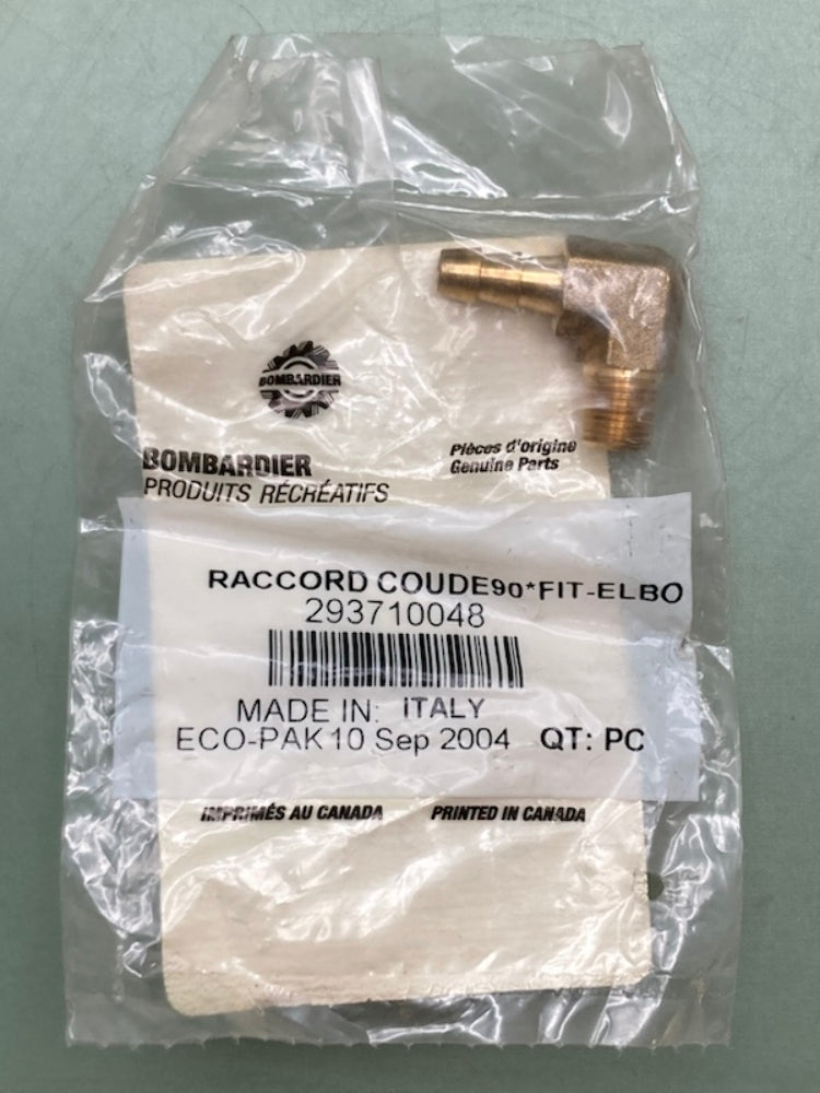 Bombardier 293710048 Elbow Fitting, New Genuine