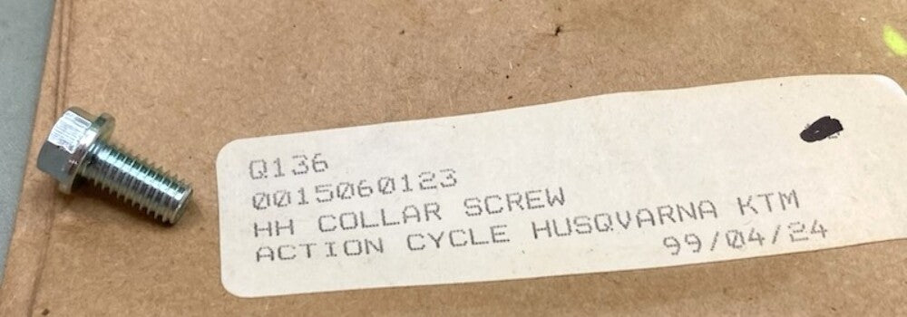 Qty 10 Replaces KTM 0015060123 HH Collar Screw New