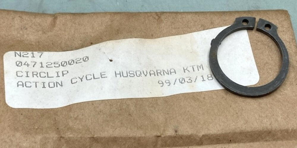 Qty 2 Replaces KTM 0471250020 Circlip New