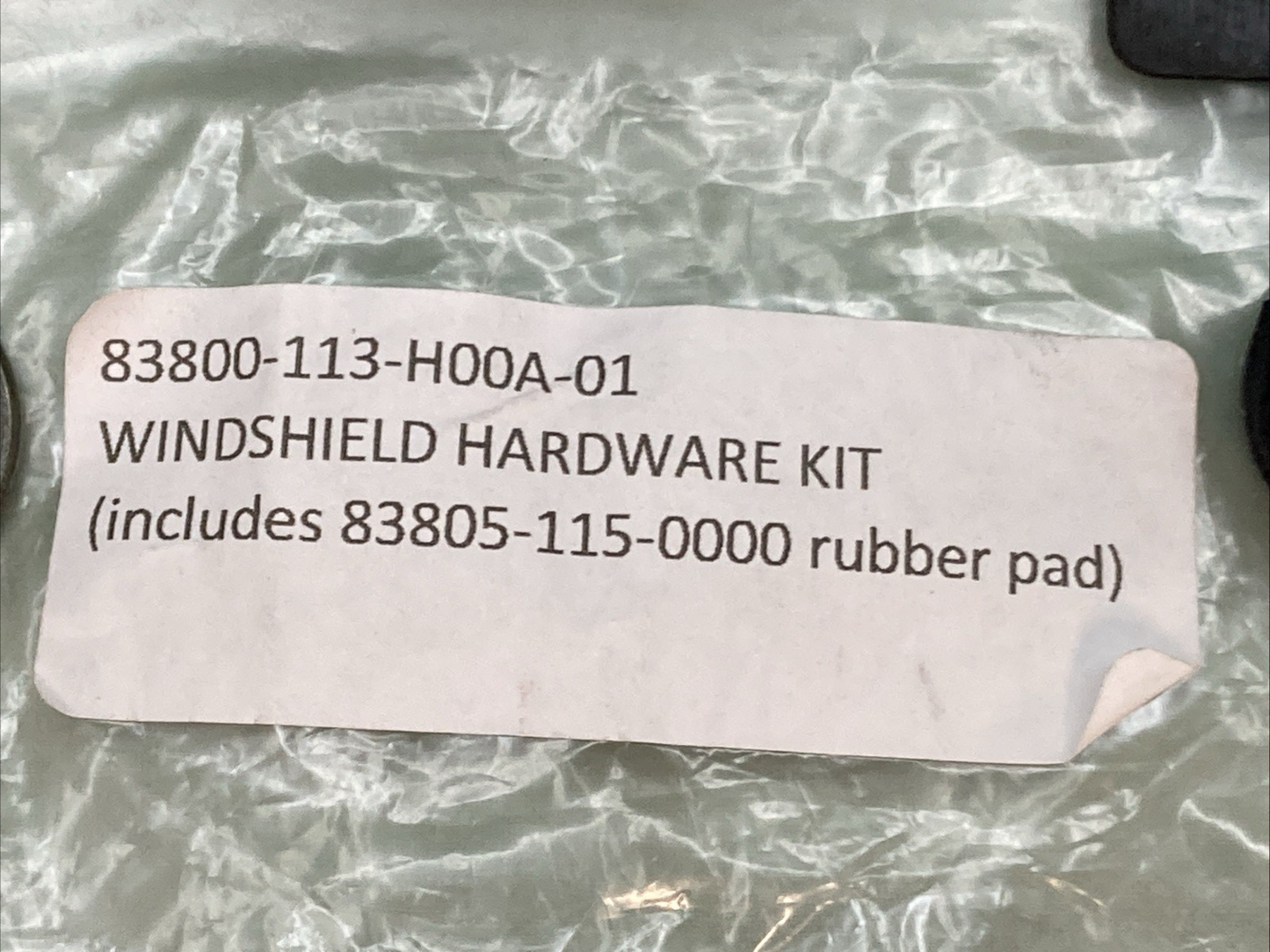 NEW REPLACES HISUN 83800-113-H00A-01 WINDSHIELD HARDWEAR KIT