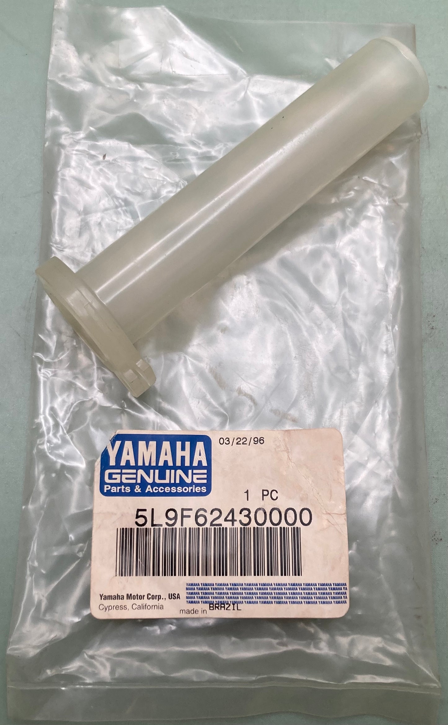 New Genuine Yamaha 5L9F62430000 Tube, Throttle, Guide 5L9-F6243-00-00