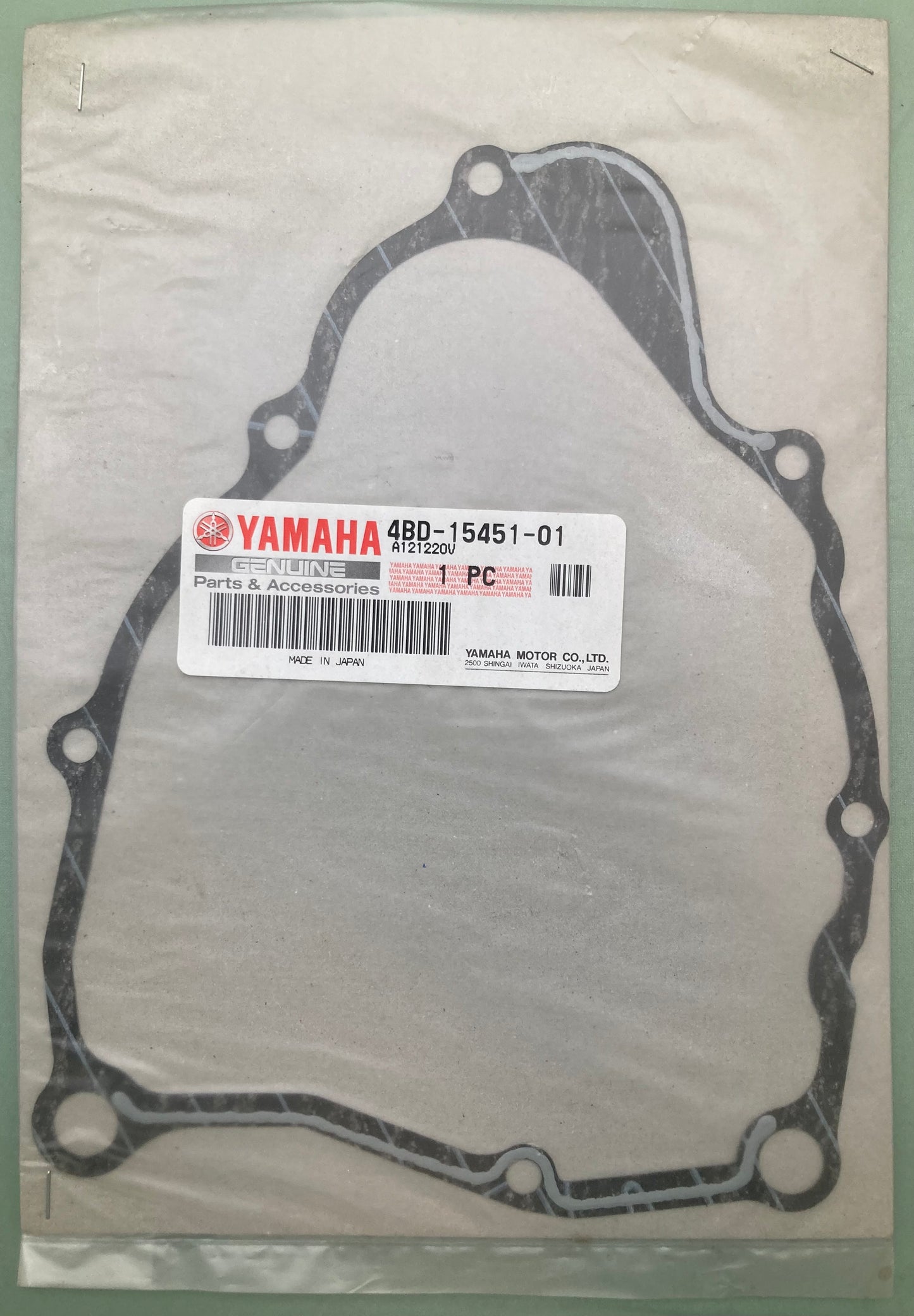 New Genuine Yamaha 4BD-15451-01 Gasket, Crankcase Cover 1 4BD-15451-00