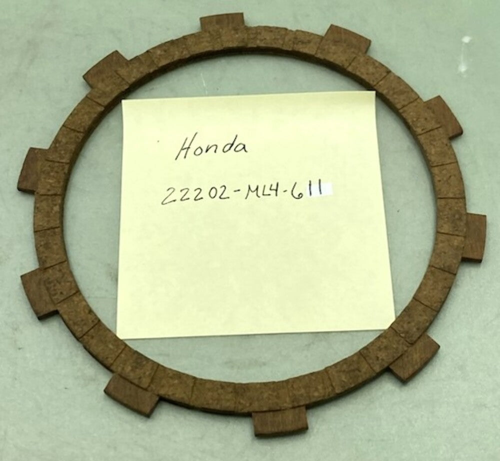 Replaces Honda 22202-ML4-611 Clutch Plate Friction Disk New