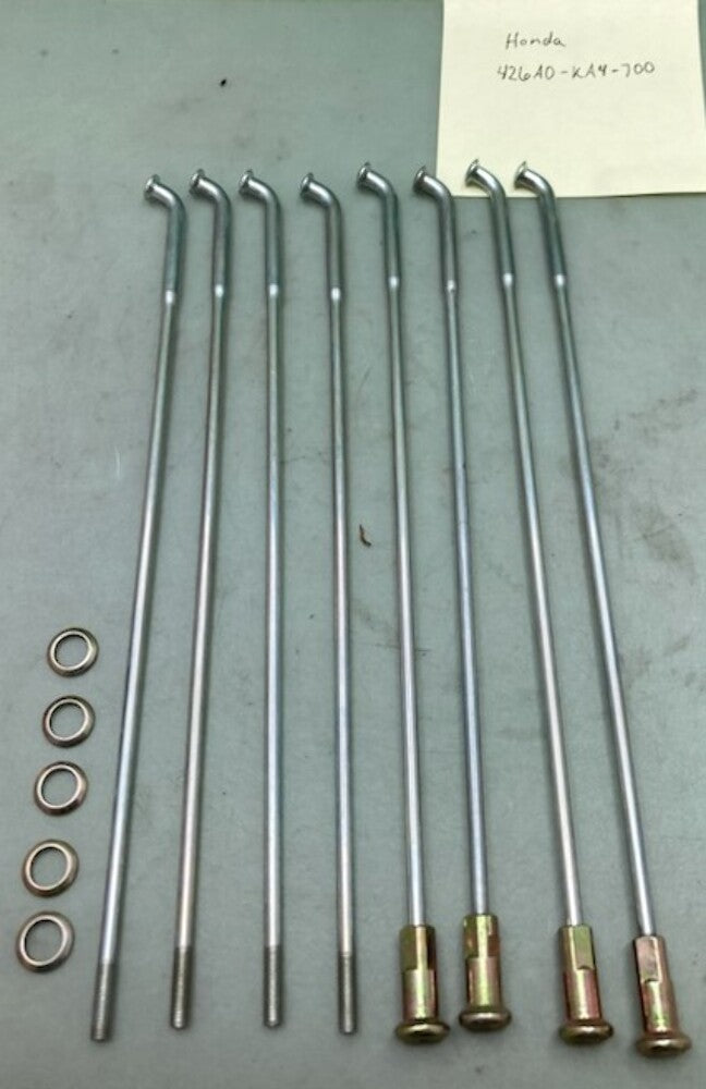 Replaces Honda 426A0-KA4-700 Rear Spoke Set of 8 New Incomplete Set