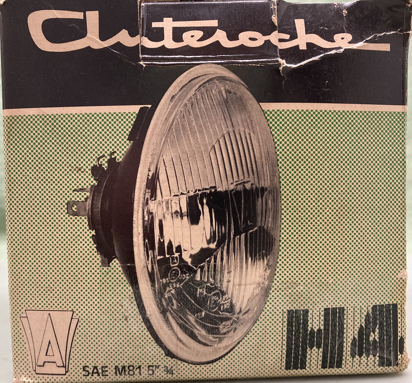 New Genuine Cluteroche H4 Headlight 5" 3/4 SAE M81