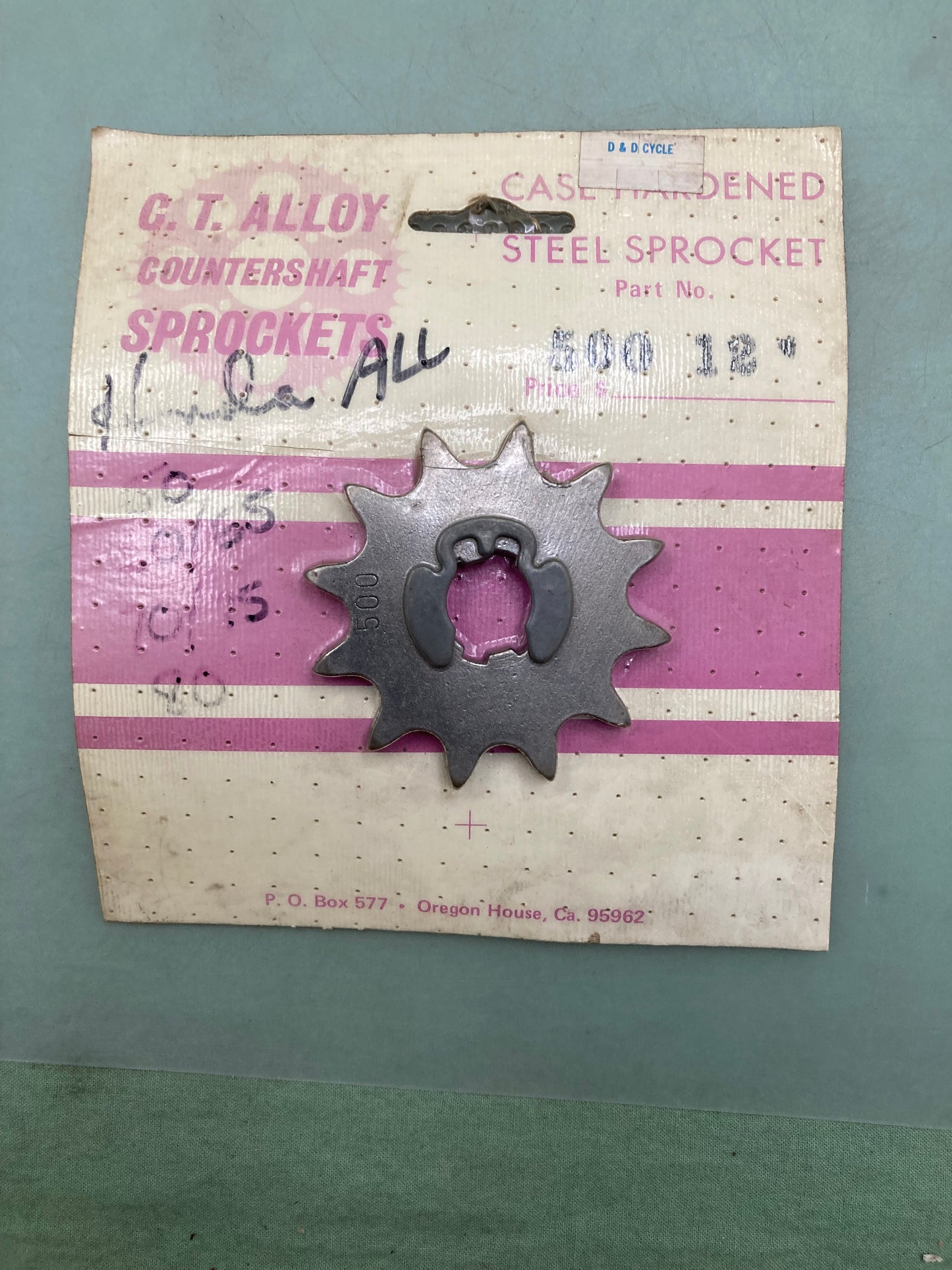 New Genuine G. T. Alloy 500-12 Countershaft Sprocket 12T