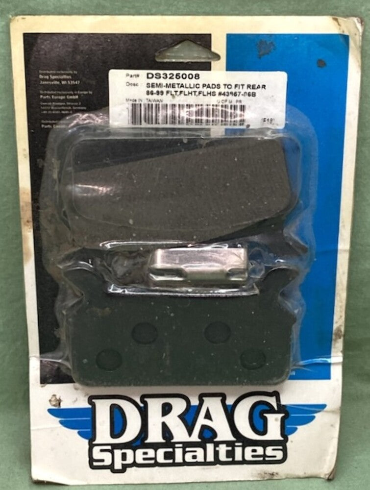 Drag Specialties DS325008 Rear Semi Metallic Brake Pad Set New Genuine