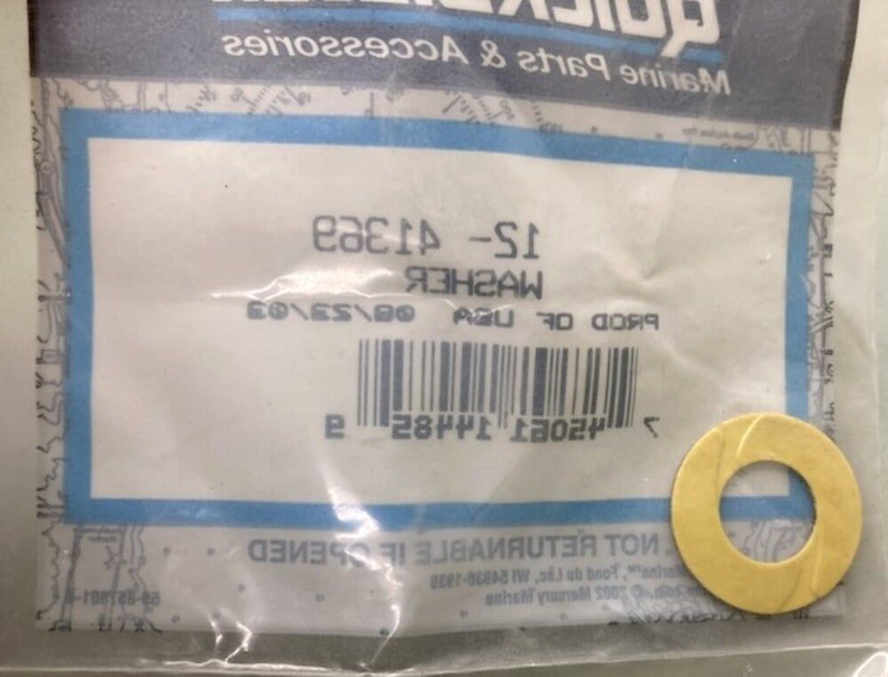 Mercury Quicksilver 12-41369 Washer New Genuine