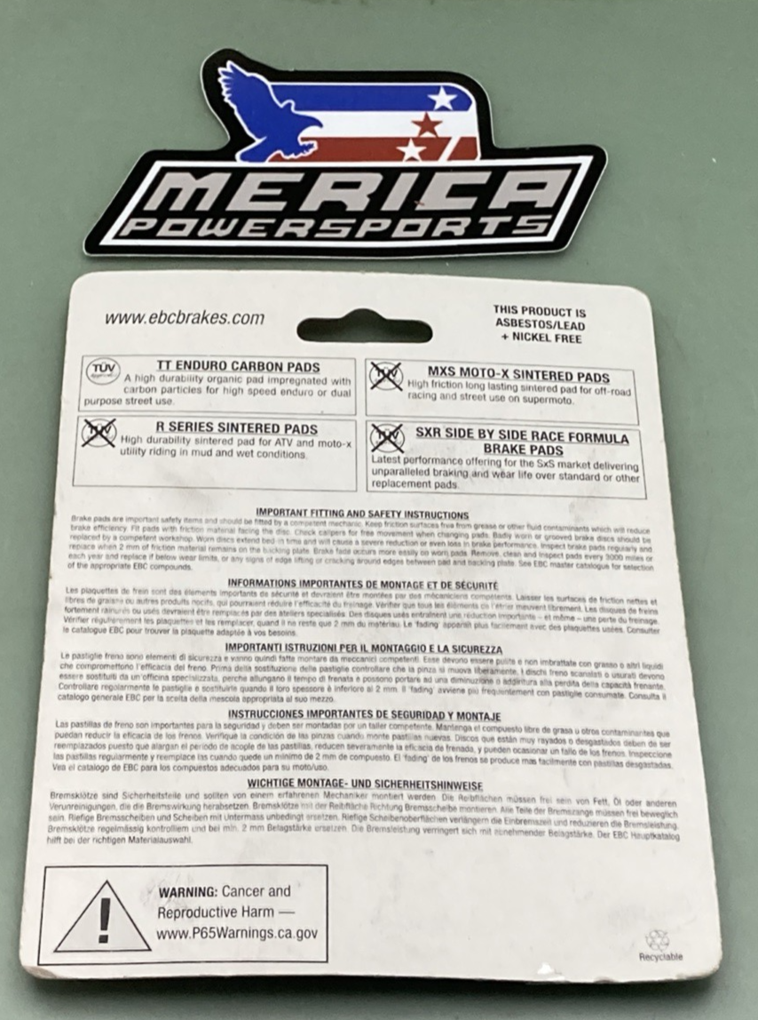 NEW GENUINE EBC FA443X High Performance Brake Pads