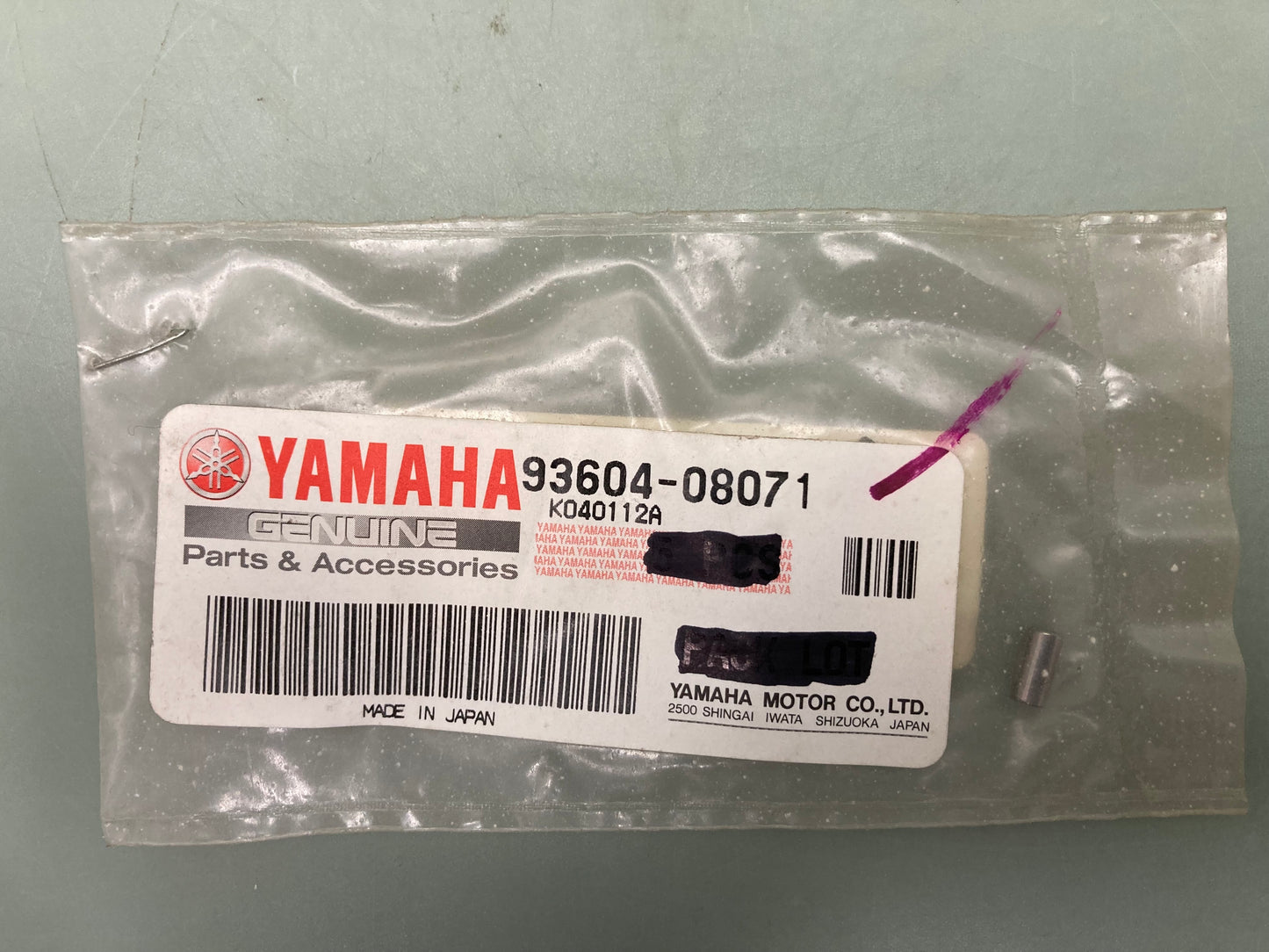 Qty 5 New Genuine Yamaha 93604-08071 Pin, Dowel