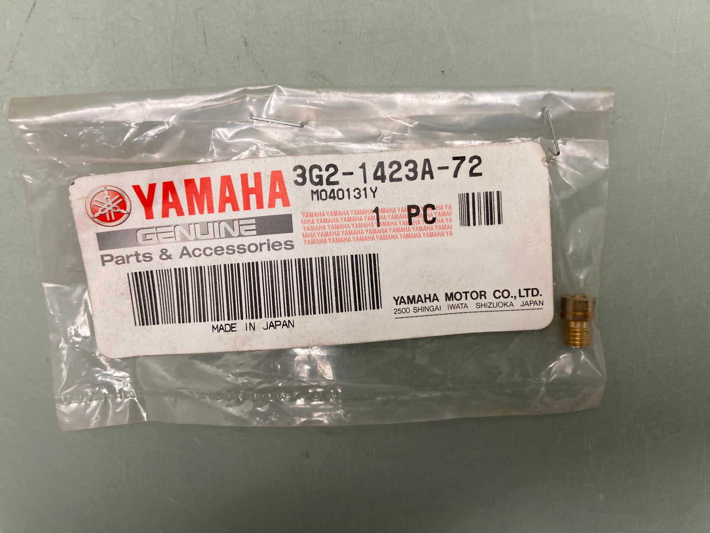 New Genuine Yamaha 3G2-1423A-72 Jet, Main, (1075)