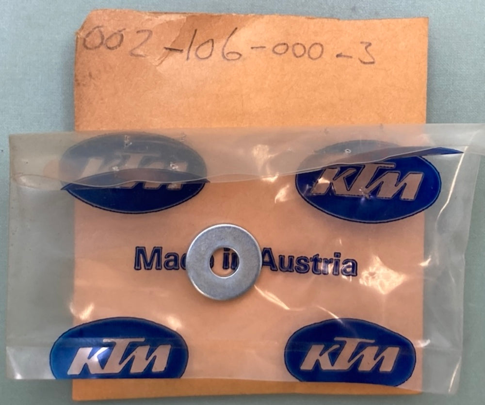 Qty 2 KTM 0021060003 Washer Din9021-A 6,4 New Genuine