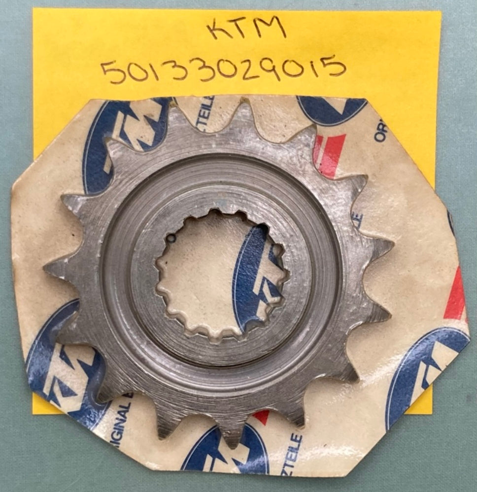 KTM 50133029015 Engine Sprocket 1/2X5/16 15T, New Genuine
