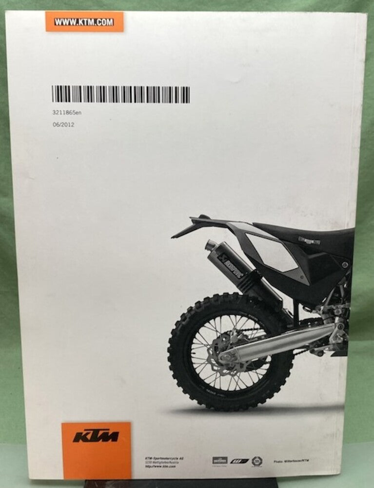 KTM 3211865en 450 Rally Factory Replica Owner's Manual 2013 Genuine