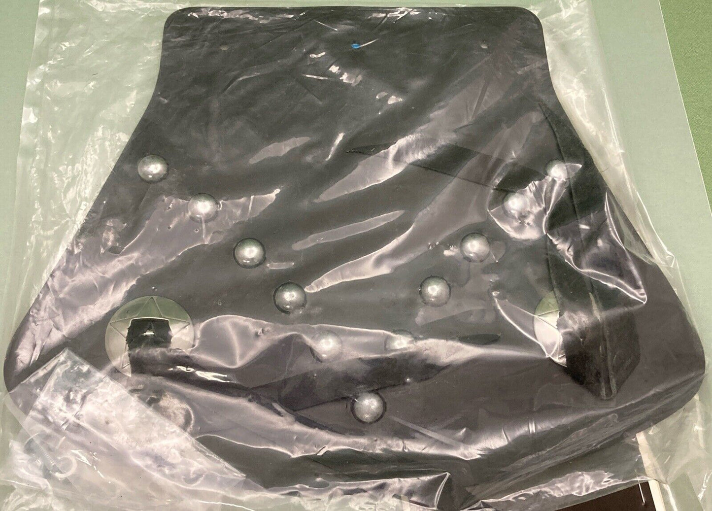 NEW DRAG SPECIALTIES 78081079 LARGE MUD FLAP WITH CONCHOS & MOUNTING HARDWARE
