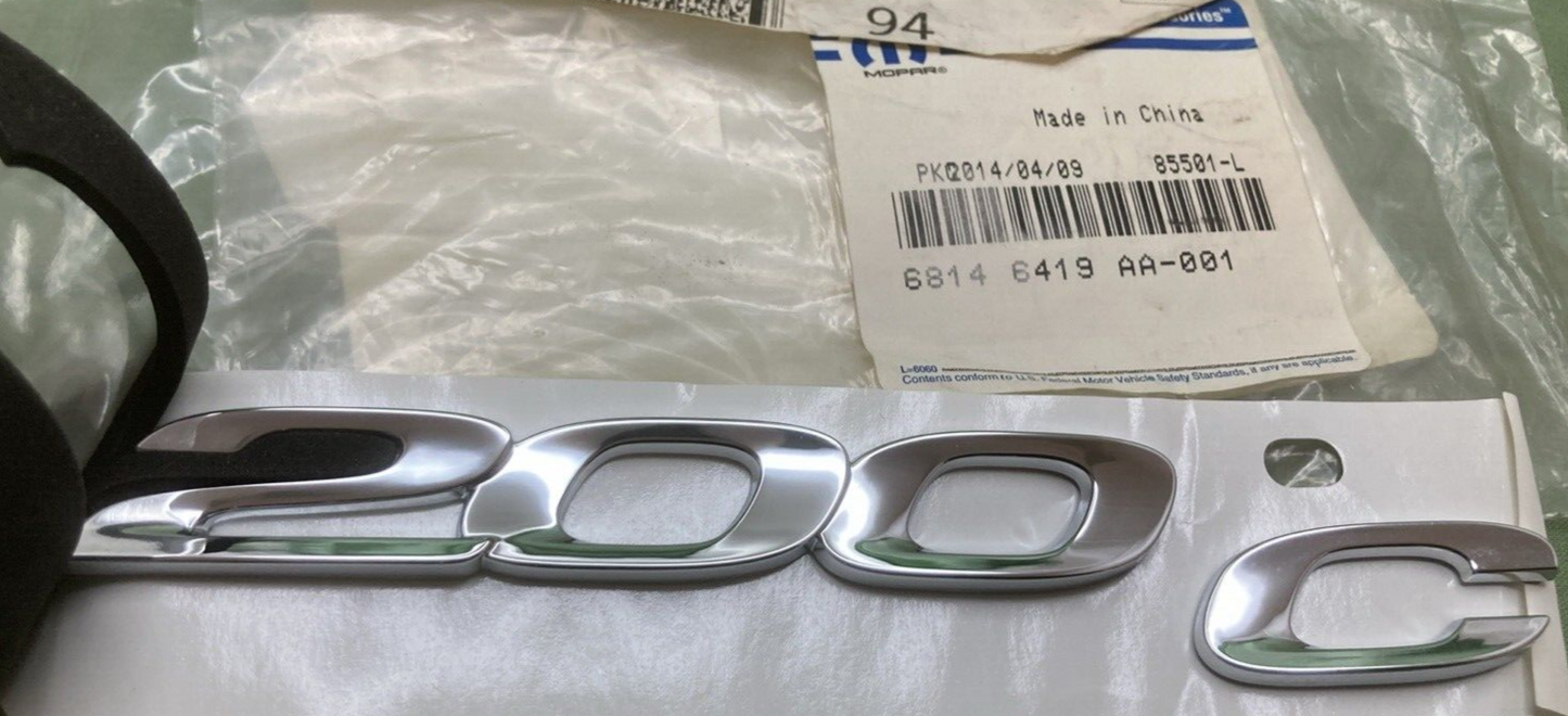NEW GENUINE MOPAR 68146419AA NAMEPLATE SILVER FITS 2015-2017 Chrysler 200