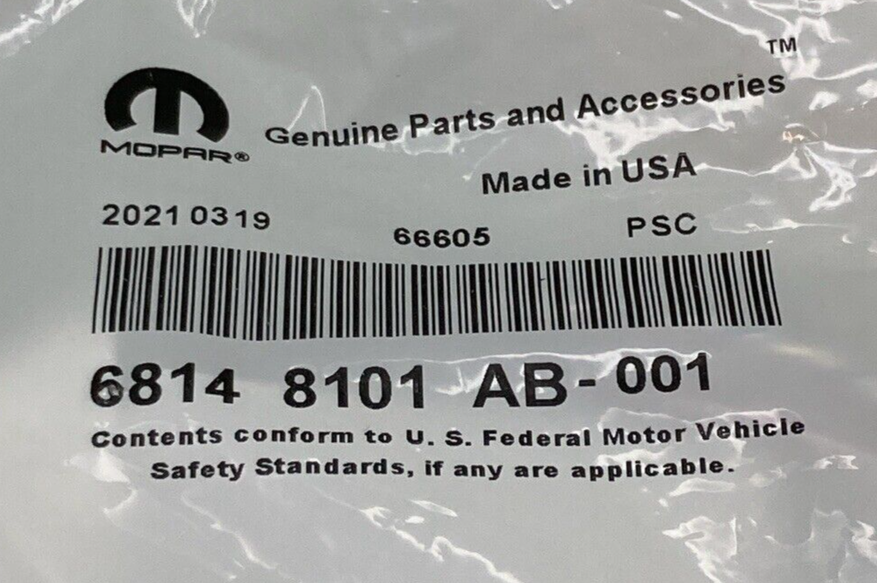 NEW GENUINE MOPAR 68148101AB WIRING 6-WAY W/ SPLICE PACK