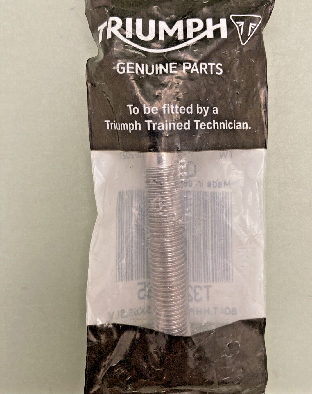 NEW GENUINE TRIUMPH T3205765 Bolt, Hhf, M10 X 65, Slv