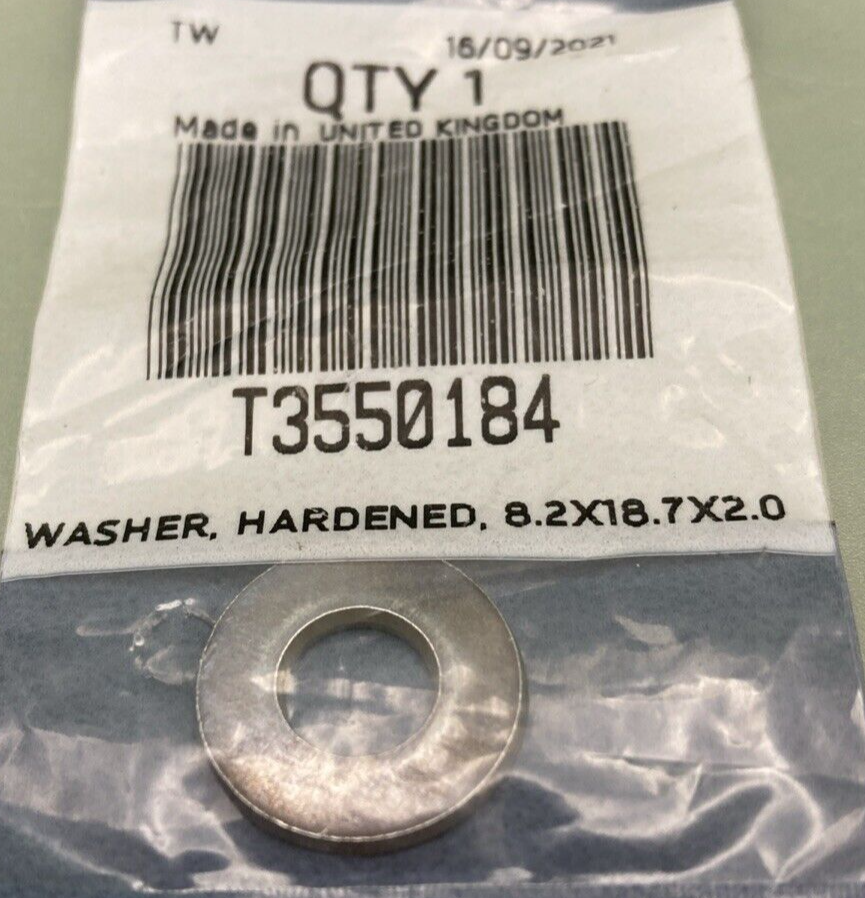 NEW GENUINE TRIUMPH T3550184 Washer, Hardened, 8.2X18.7X2.0