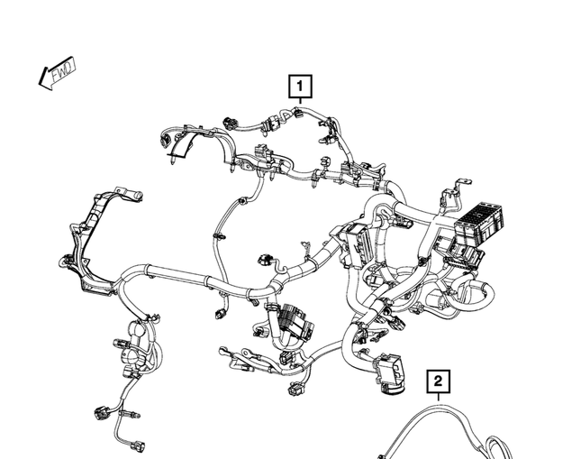 NEW GENUINE MOPAR 68257092AF Engine Wiring FITS 2017-2022 Jeep Compass