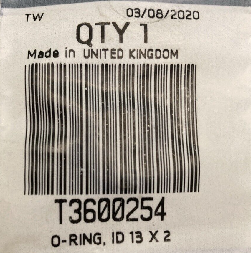 NEW GENUINE TRIUMPH T3600254 O Ring