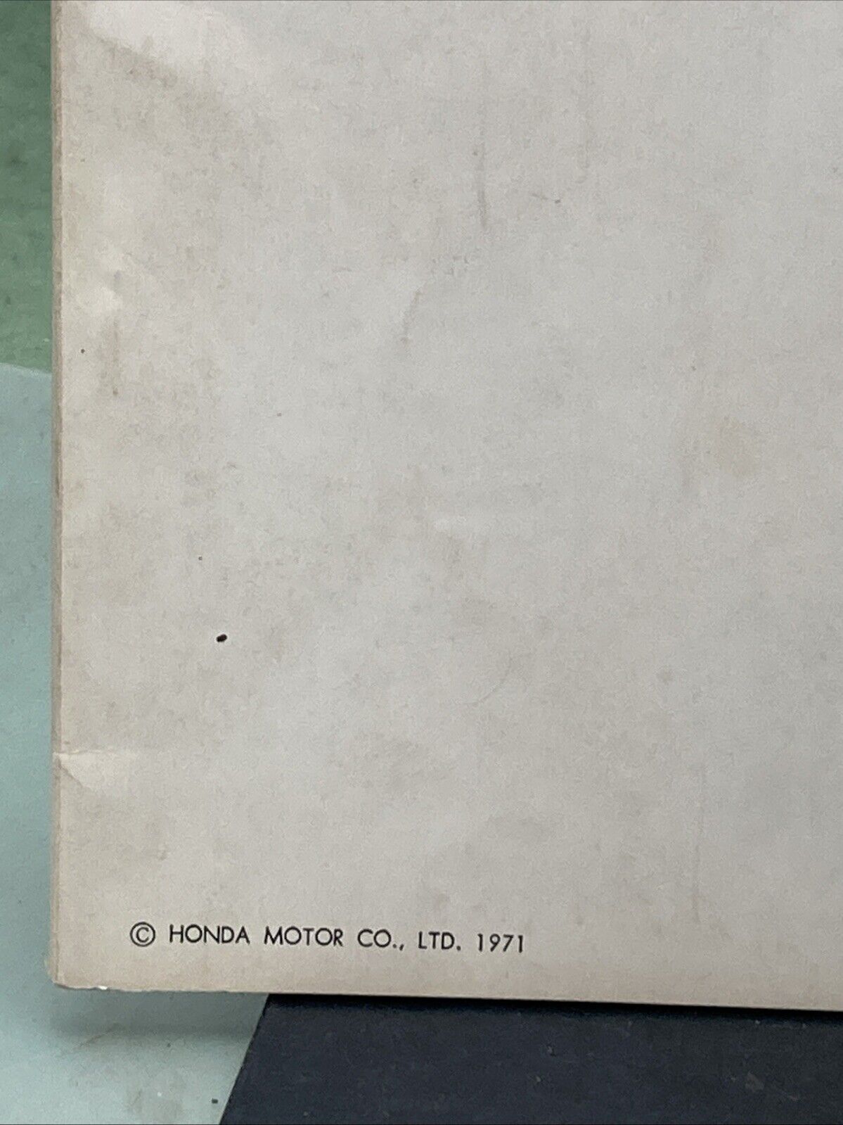 GENUINE HONDA 623041 CB/CL125/175 SHOP MANUAL SUPPLEMENT 1971