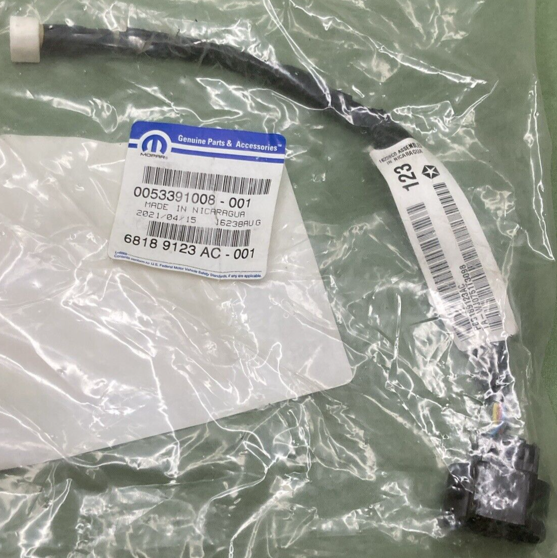 NEW GENUINE MOPAR 68189123AC TAILGATE Jumper Wiring REAR CAMERA FITS '13-'24 RAM