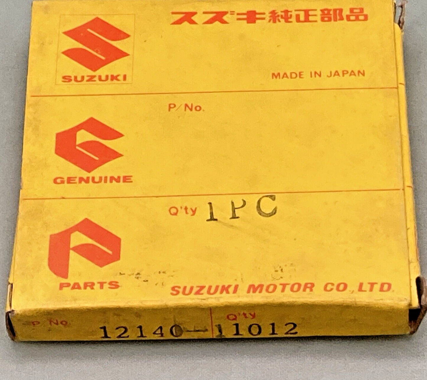 NEW GENUINE SUZUKI 12140-11012 PISTON RING SET, 1969 SUZUKI T20 TC250