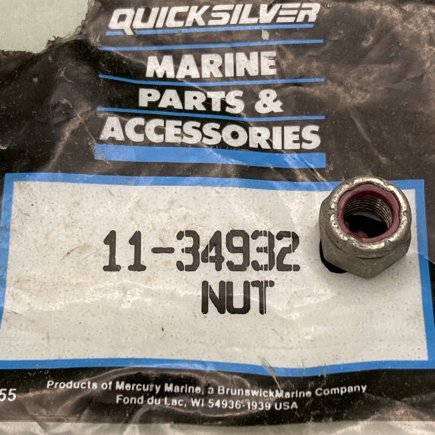 QTY 3 NEW GENUINE MERCURY QUICKSILVER 11-34932 NUT