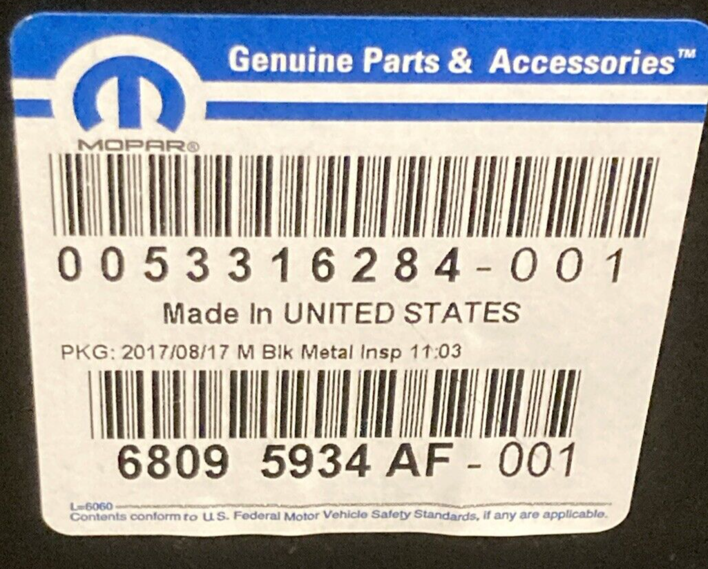 NEW GENUINE MOPAR 68095934AF Cowl Side Panel Right FITS '09-'24 RAM