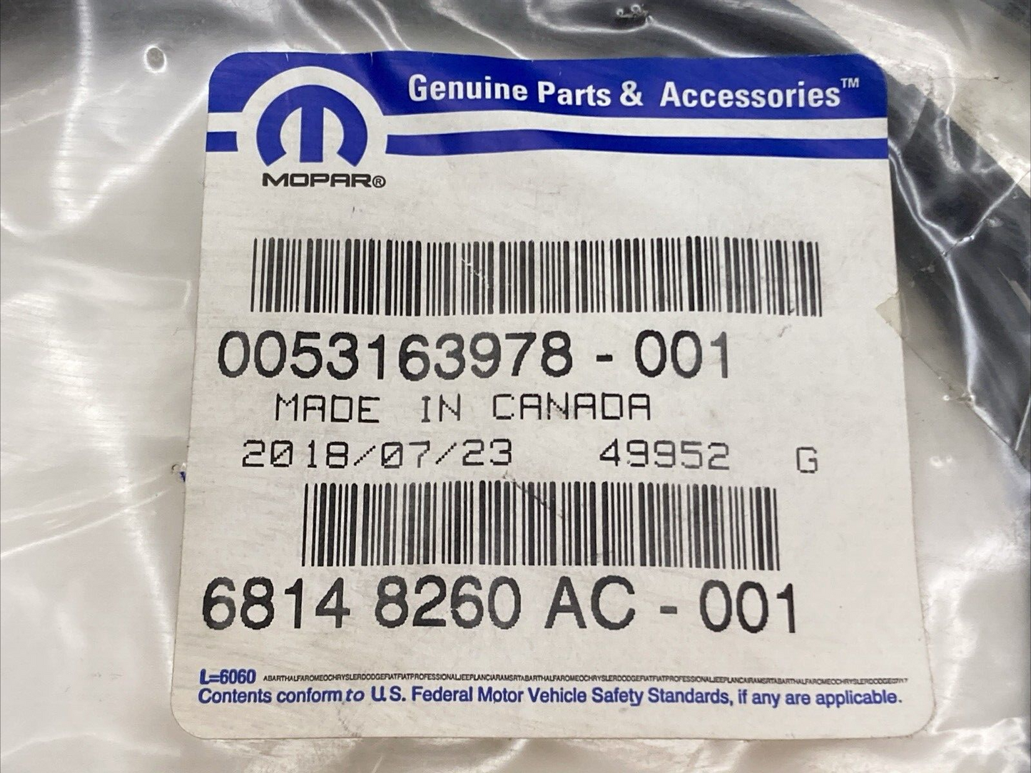 NEW GENUINE MOPAR 68148260AC Wiring-Satellite Radio