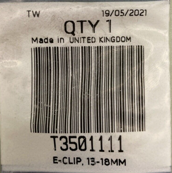 NEW GENUINE TRIUMPH T3501111 E-CLIP, 13-18MM
