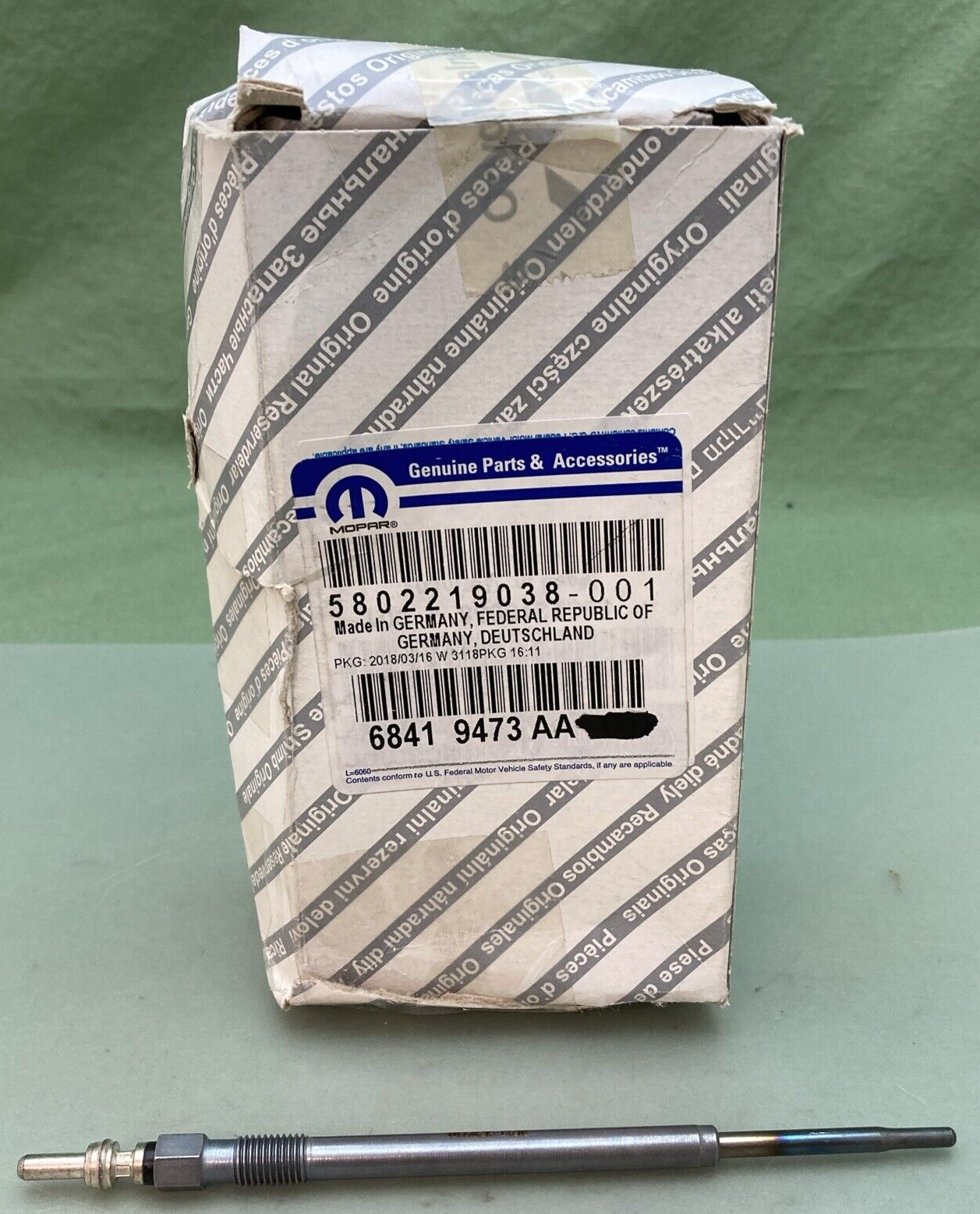 NEW GENUINE MOPAR 68419473AA Glow Plug